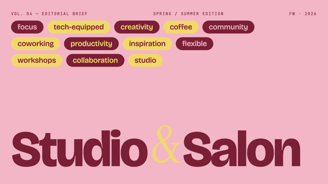 Editorial Tri-Tone — dusty pink, mustard & burgundy