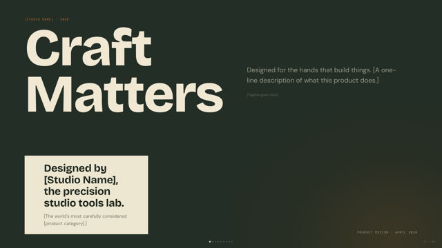 Mat — dark sage, bone paper & burnt orange