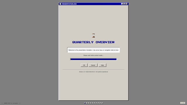 Retro Windows — 95 chrome, gray bezels & pixel type