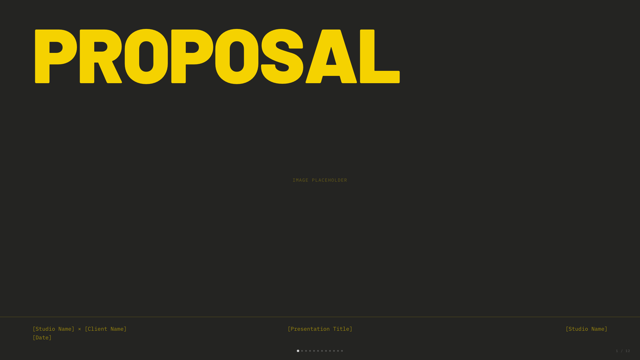 Studio — black canvas & acid-yellow voltage